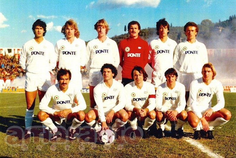 l'Arezzo 1981/82 che chiuse la stagione senza sconfitte casalinghe
